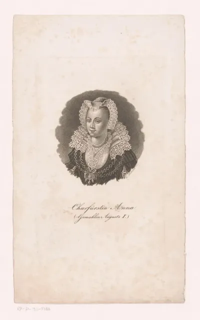 Portret van Anna van Denemarken