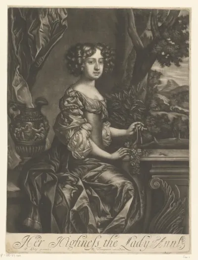 Portret van Anna van Groot-Brittannië als prinses