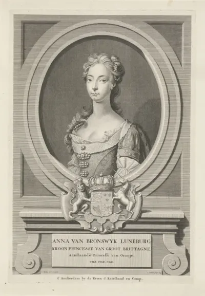Portret van Anna van Hannover, aanstaande prinses van Oranje-Nassau