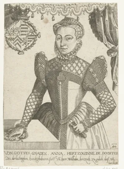 Portret van Anna van Kleef