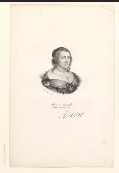 Portret van Anna van Oostenrijk