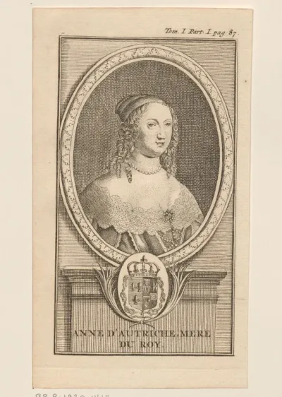 Portret van Anna van Oostenrijk, koningin van Frankrijk