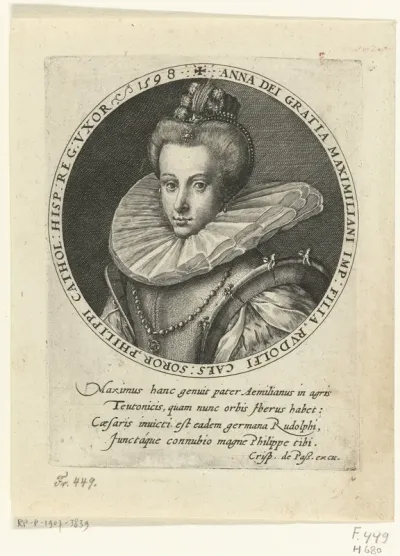 Portret van Anna van Oostenrijk, koningin van Spanje