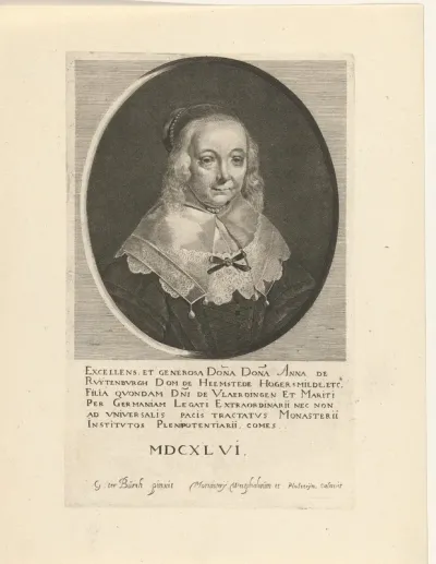 Portret van Anna van Ruytenburgh