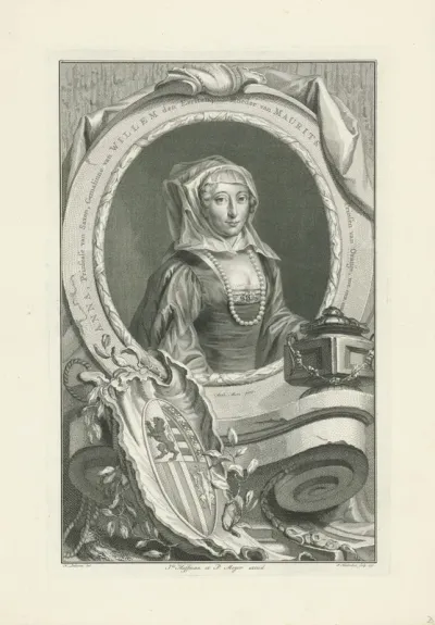 Portret van Anna van Saksen