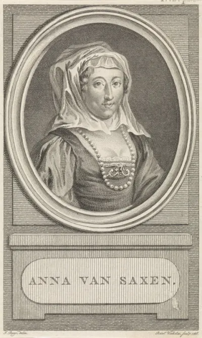 Portret van Anna van Saksen