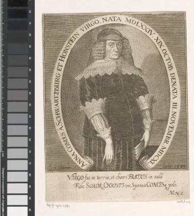 Portret van Anna van Schwarzburg-Sondershausen