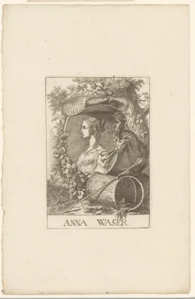Portret van Anna Waser