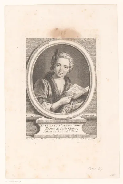 Portret van Anne Antoinette Christine Somis