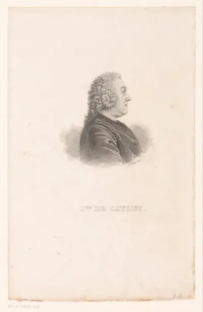 Portret van Anne Claude de Caylus