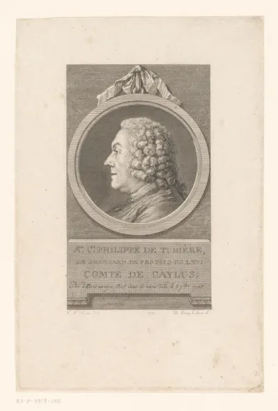 Portret van Anne Claude Philippe de Tubière