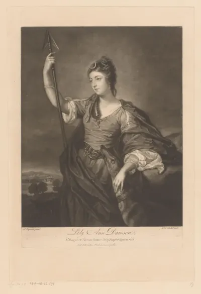 Portret van Anne Dawson als Diana