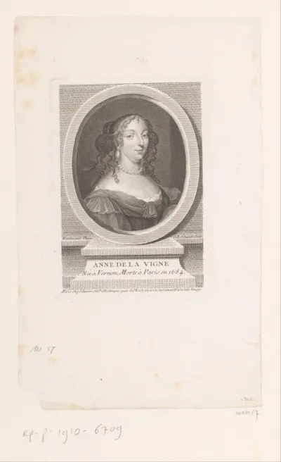 Portret van Anne de la Vigne
