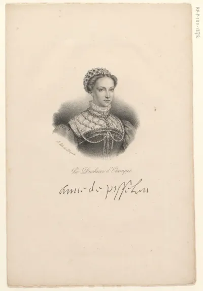 Portret van Anne de Pisseleu d'Heilly