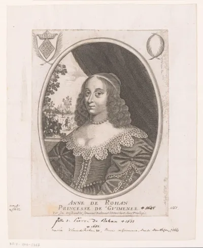 Portret van Anne de Rohan-Guéméné