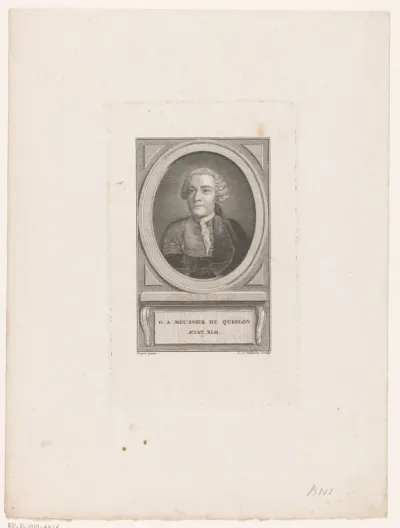 Portret van Anne Gabriel Meusnier de Querlon, op 42-jarige leeftijd