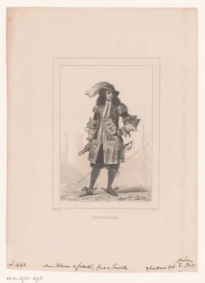 Portret van Anne Hilarion de Tourville