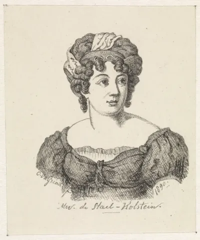 Portret van Anne Louise Germaine de Stael-Holstein