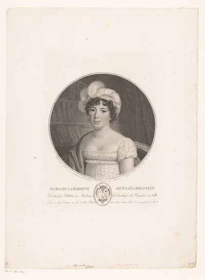 Portret van Anne-Louise Germaine Necker, barones van Staël-Holstein