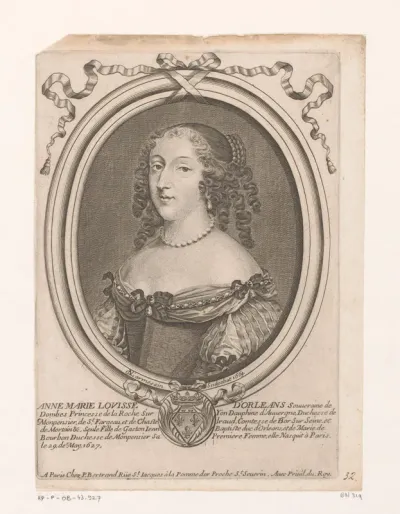 Portret van Anne Marie Louise d'Orléans, hertogin van Montpensier