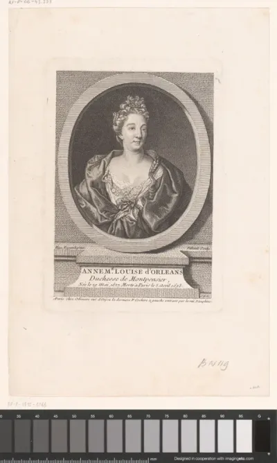 Portret van Anne Marie Louise van Orléans
