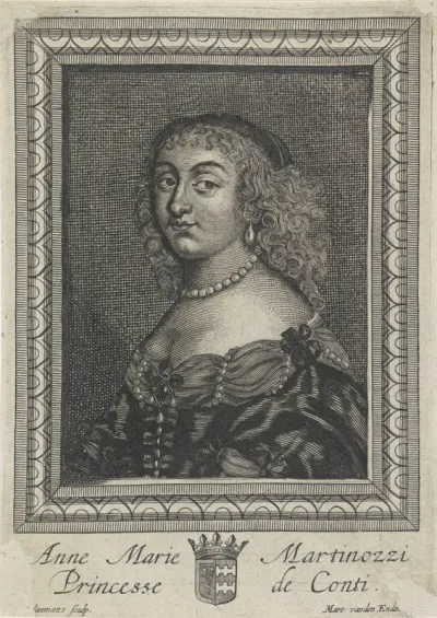 Portret van Anne Marie Martinozzi, prinses van Conti