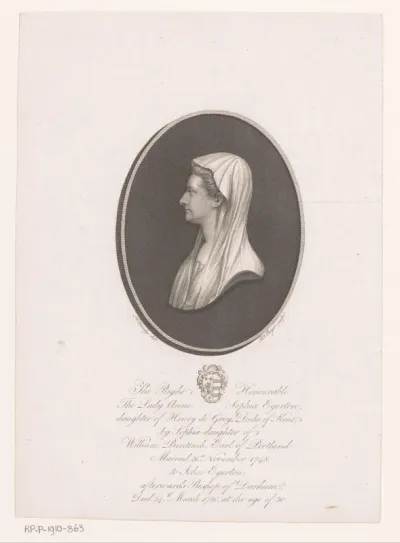 Portret van Anne Sophia Egerton