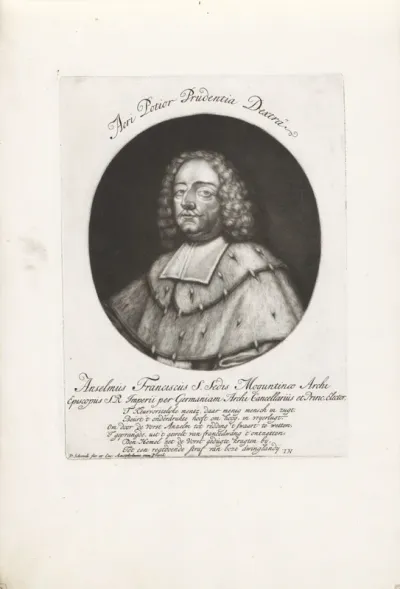 Portret van Anselm Franz von Ingelheim, aartsbisschop van Mainz