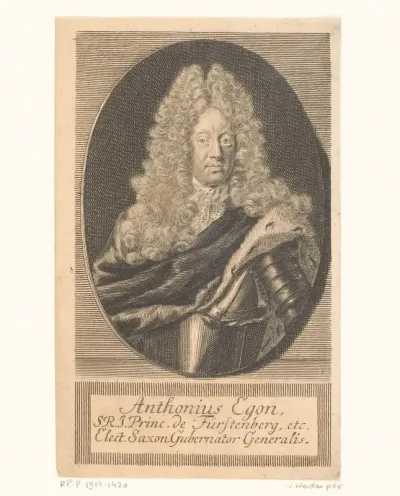 Portret van Anthonius Egon von Fürstenberg-Heiligenberg