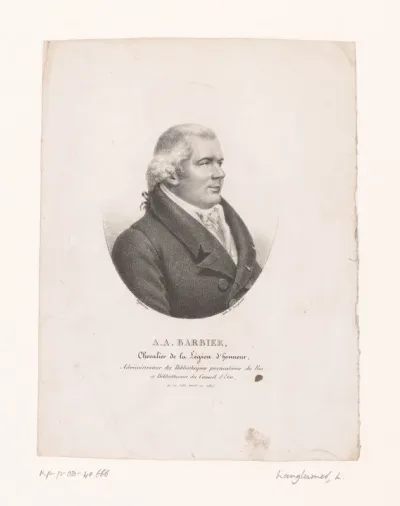 Portret van Antoine-Alexandre Barbier