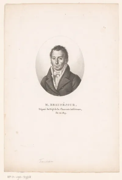 Portret van Antoine Bourreau de Beauséjour