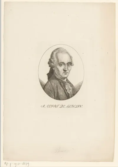 Portret van Antoine Court de Gébelin