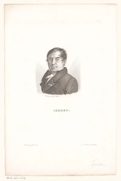 Portret van Antoine Étienne Renaud Augustin Serres