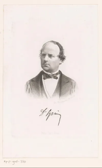 Portret van Antoine Frédéric Spring