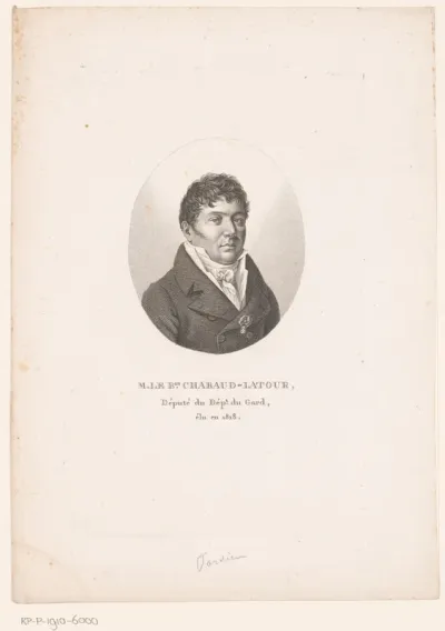 Portret van Antoine Georges François de Chabaud-Latour