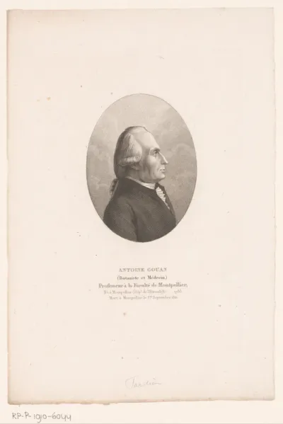 Portret van Antoine Gouan