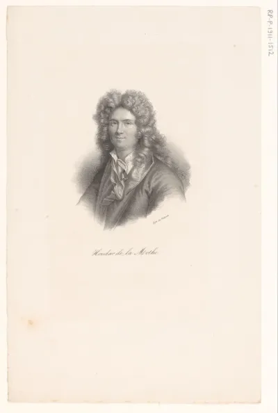 Portret van Antoine Houdar de La Motte