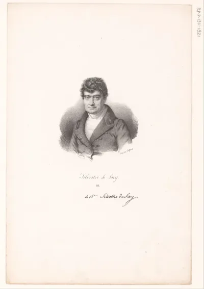 Portret van Antoine-Isaac Silvestre de Sacy