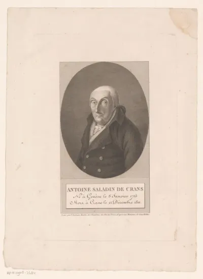 Portret van Antoine Saladin de Crans