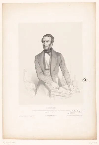 Portret van Antoine Sénard als president van de Nationale Vergadering