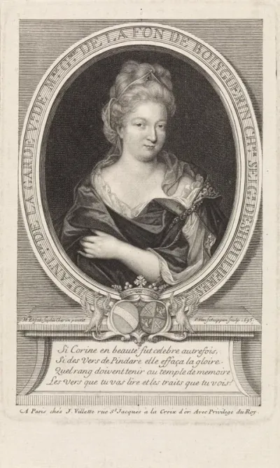 Portret van Antoinette des Houlières