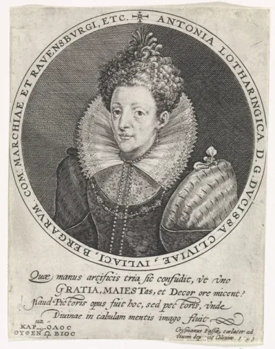 Portret van Antoinette van Lotharingen
