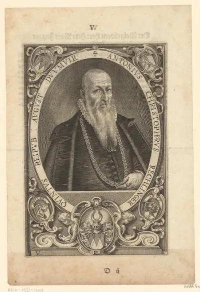 Portret van Anton Christoph Rechlinger