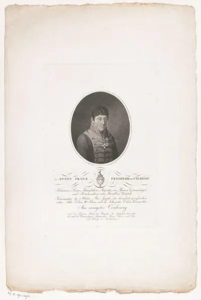 Portret van Anton Franz von Vieregg