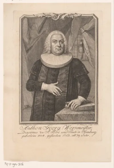 Portret van Anton Georg Werkmeister