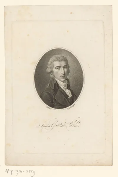 Portret van Anton Gottlieb Böhl