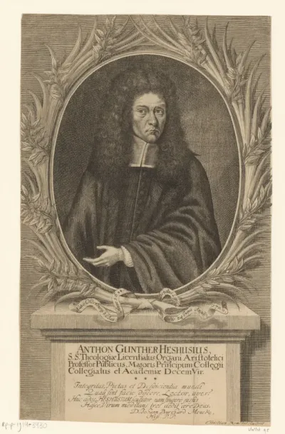 Portret van Anton Günther Hesshusen