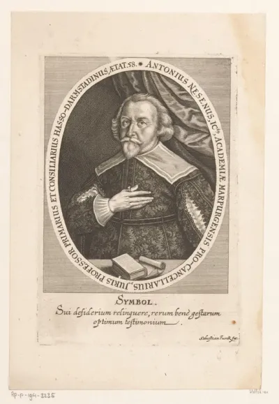Portret van Anton Nesen op 58-jarige leeftijd