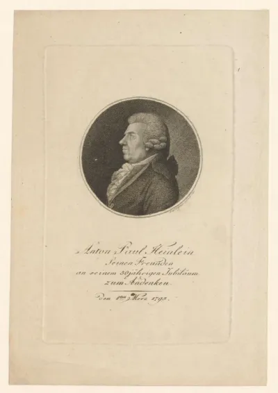 Portret van Anton Paul Heinlein