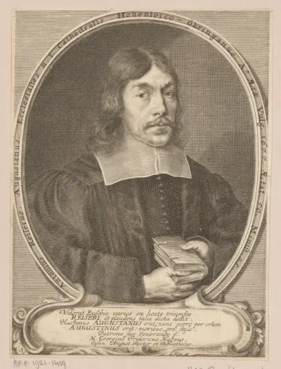 Portret van Anton Reiser op 50-jarige leeftijd